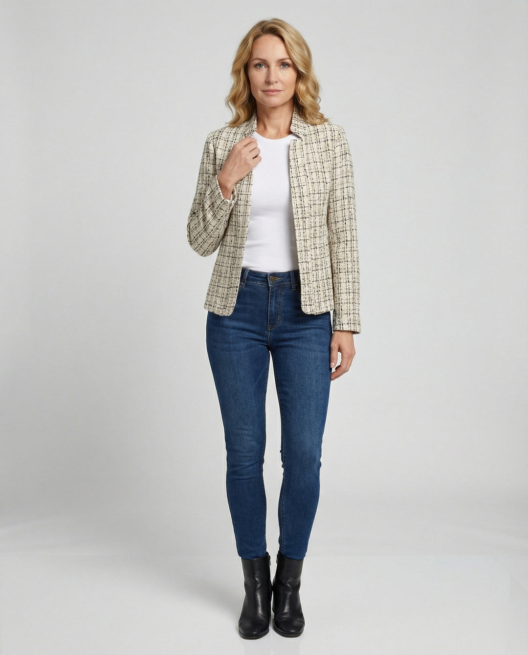 Damen Blazer Bouclé tailliert