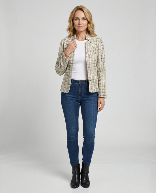 Damen Blazer Bouclé tailliert