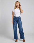 Flared Jeans Damen High Waist
