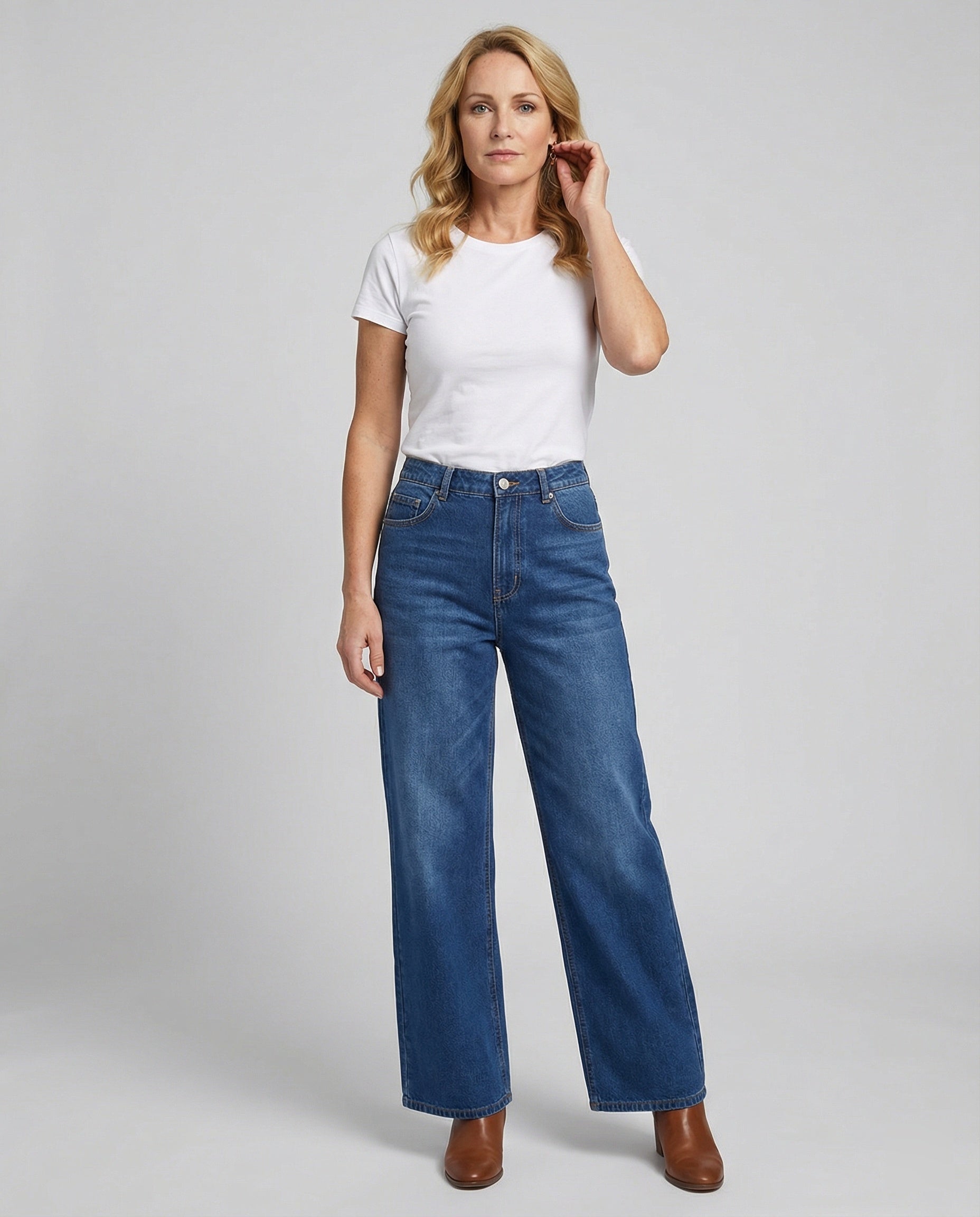 Flared Jeans Damen High Waist