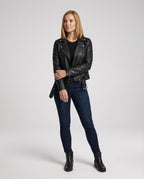 Freizeitkleidung Damen Bikerjacke Kunstleder