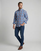 Herren Flanell Langarmhemd Kariert