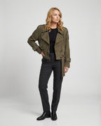 Braune Lederjacke Damen Oversize