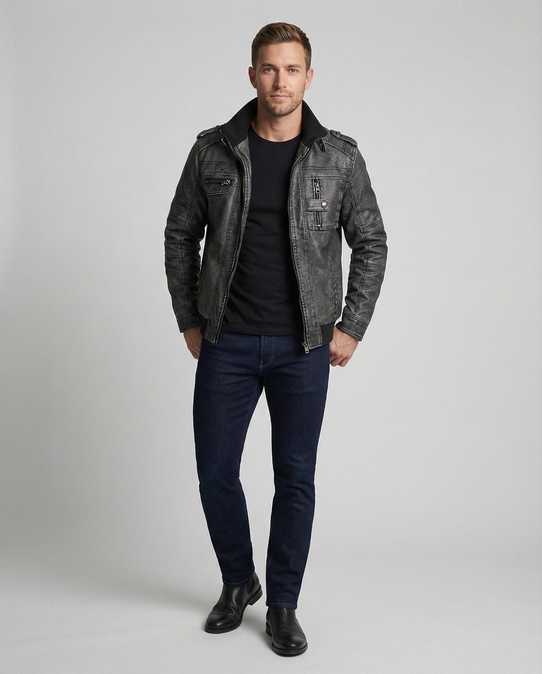 R&B | Schwarz Kurzjacke – Thomas