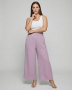 Damen Culotte-Hosen mit weitem Bein und elastischem Bund R&B