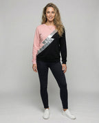 R&B | Sweatshirt Diagonal Streifen Detail
