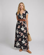 Boho Langes Maxikleid mit Blumenmuster für Sommer & Urlaub - R&B