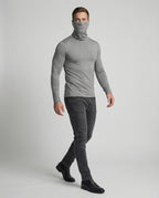Herren Funktionsshirt mit hohem Kragen und innovativem Feuchtigkeitsmanagement R&B