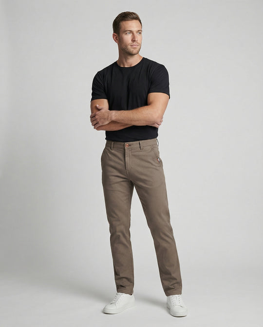 Herren Chinohose mit elastischem Bund