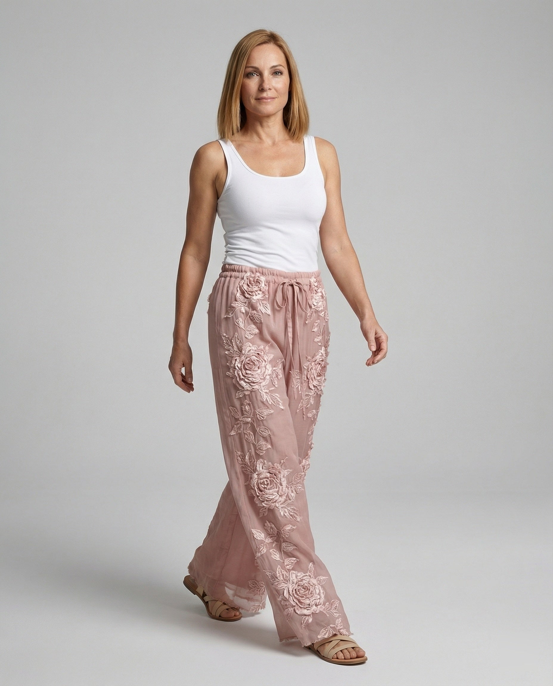 Damen Haremshose Boho Patchwork
