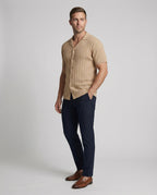 Herren Kurzarm-Strickhemd