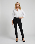 Damen elegante Hemdbluse aus Baumwolle