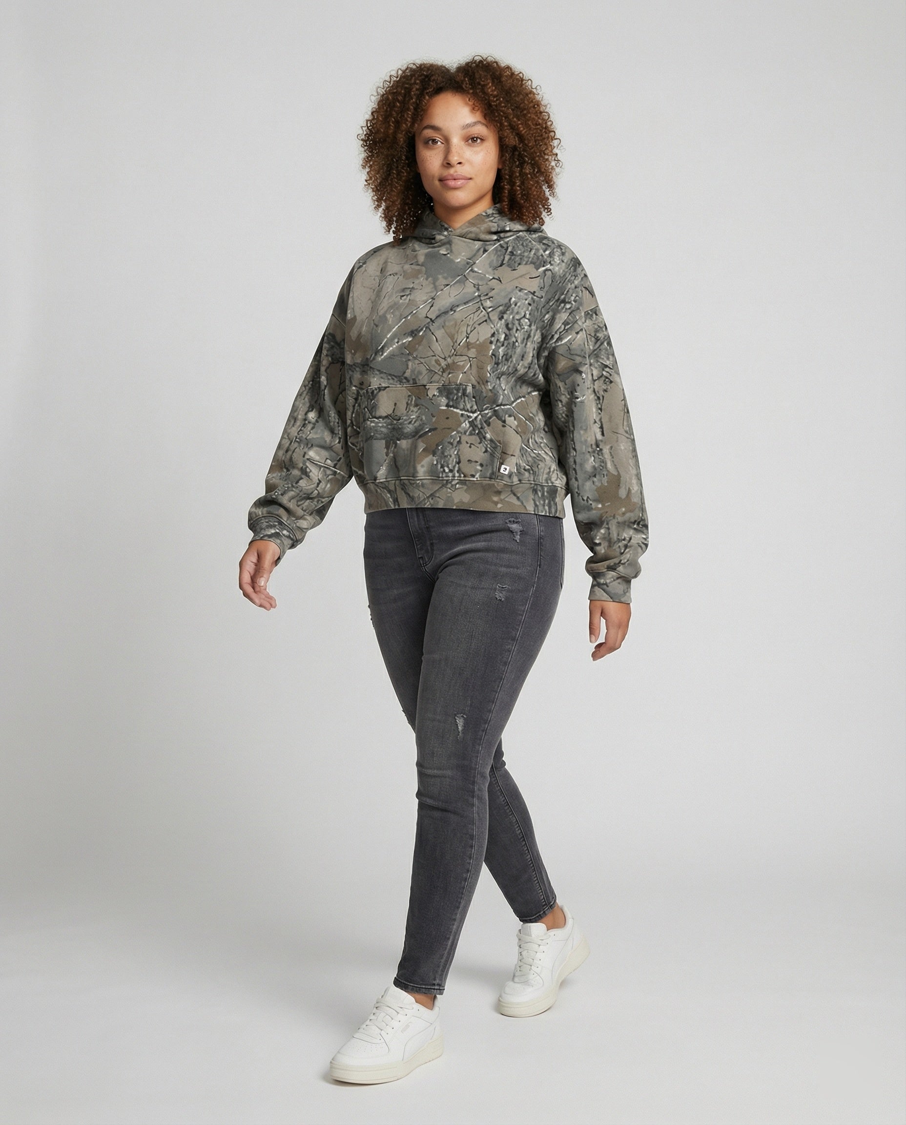 R&B | Retro Unisex Hoodie mit Camouflage-Muster