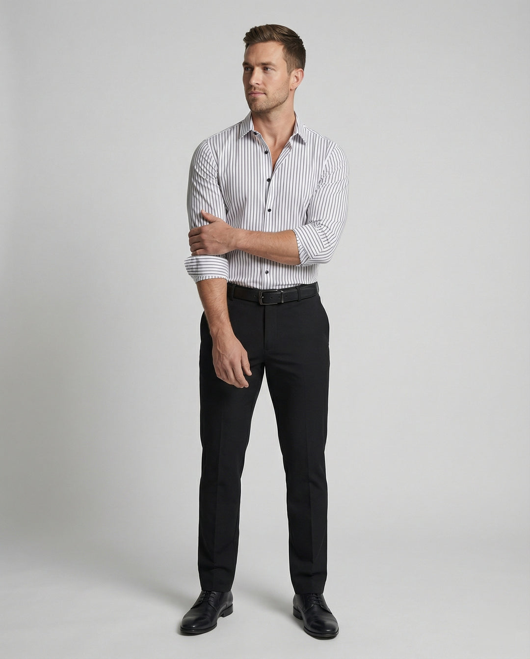 Herren Hemd gestreift slim fit