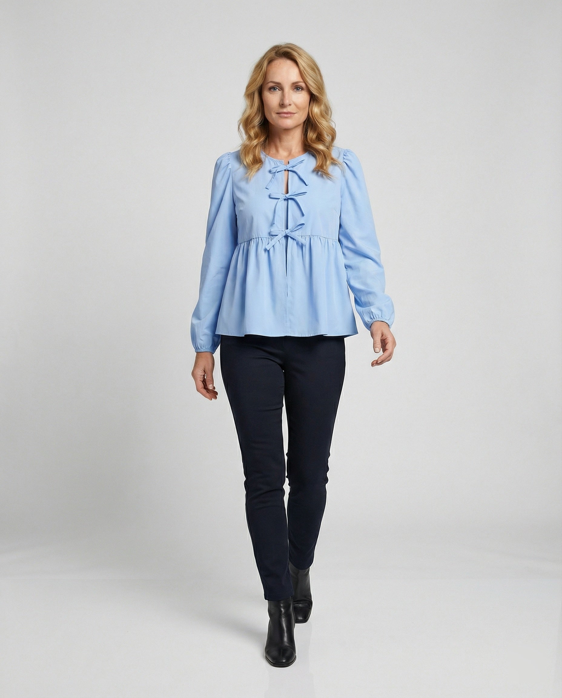 Bluse Damen Viskose Gemustert