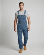 Herren Jeans Latzhose Weit