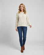 Damen Strickpullover V-Ausschnitt Weit