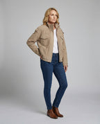 Freizeitkleidung Damen Velours Feldjacke