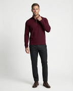 Herren funktionales Langarmshirt mit modernem Stehkragen und Reißverschluss R&B