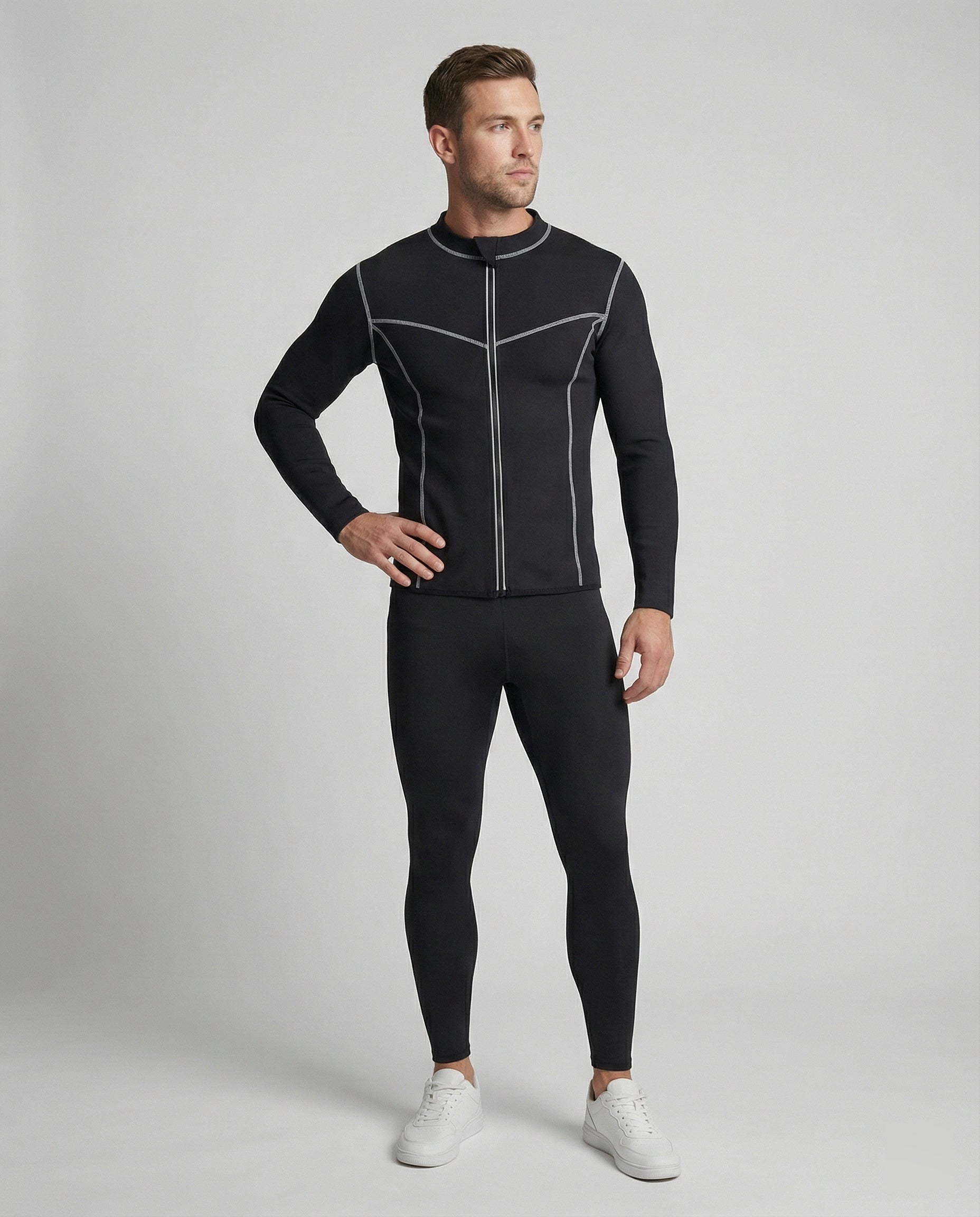 Herren Kompressionsshirt Langarm Sport