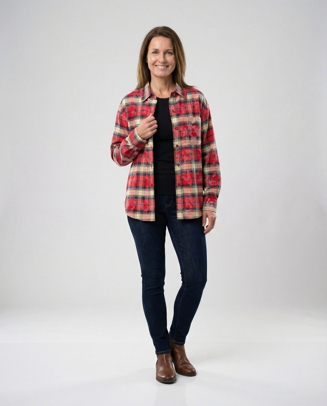 Damen Hemd Oversize Karo