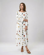 Damen Maxikleid floral mit Taschen