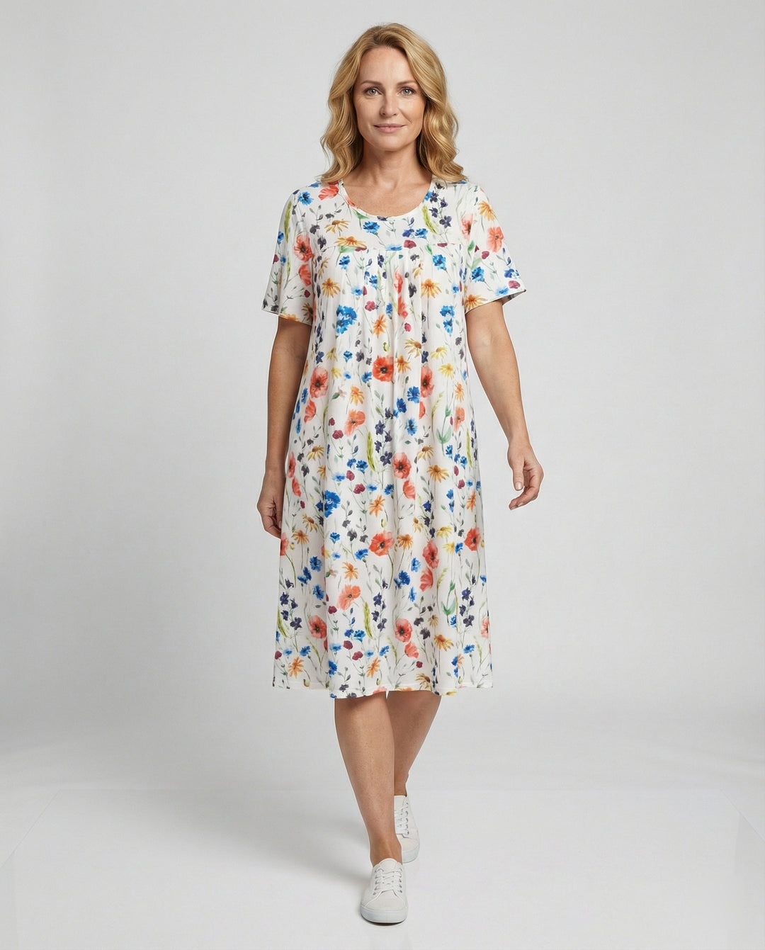 Damen Freizeitkleid Jersey knielang