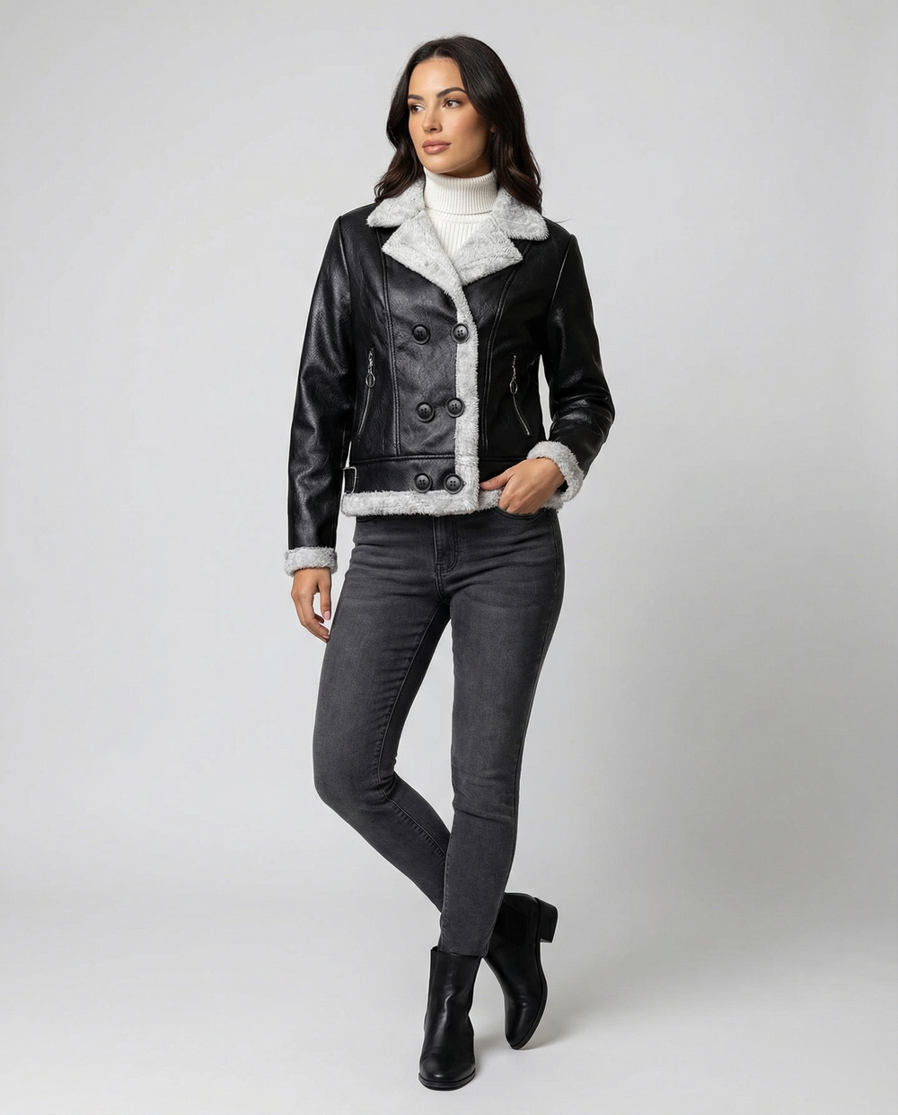 Modische Steppjacke Damen mit modernen Details