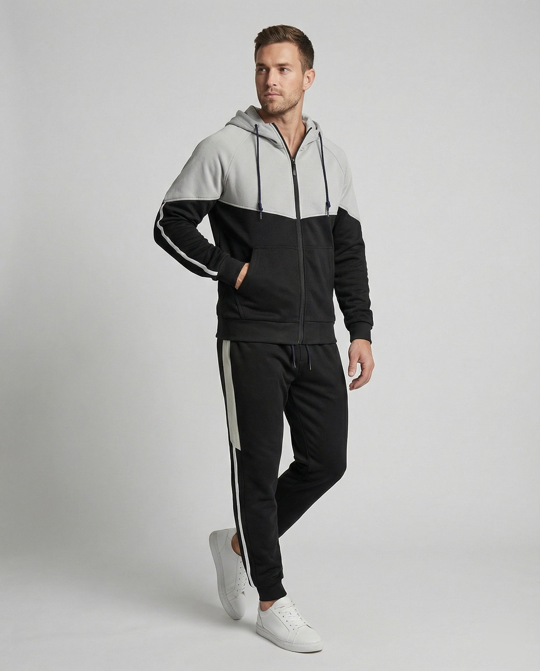 Herren Jogginganzug mit Reißverschlussjacke