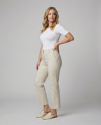 Damen Weite Stoffhose High Waist elegant geschnitten