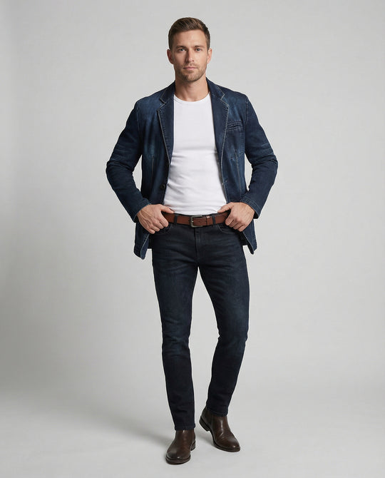 Herren Blazer Herren unstrukturiert