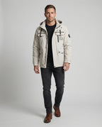 Herren Bikerjacke Leder Velours