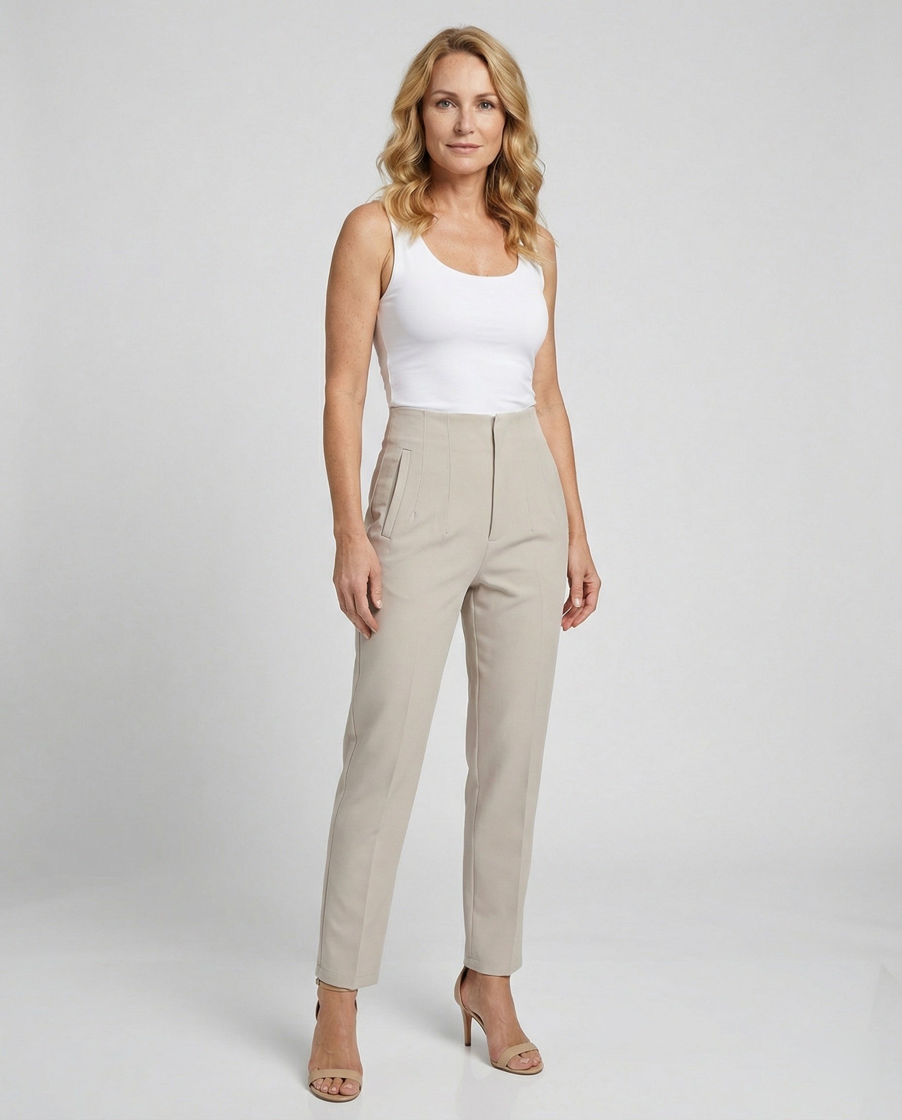 Freizeitkleidung Damen Anzughose High Waist