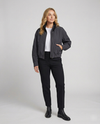 Übergangsjacke Damen sportlich mit hohem Kragen und elastischem Bund