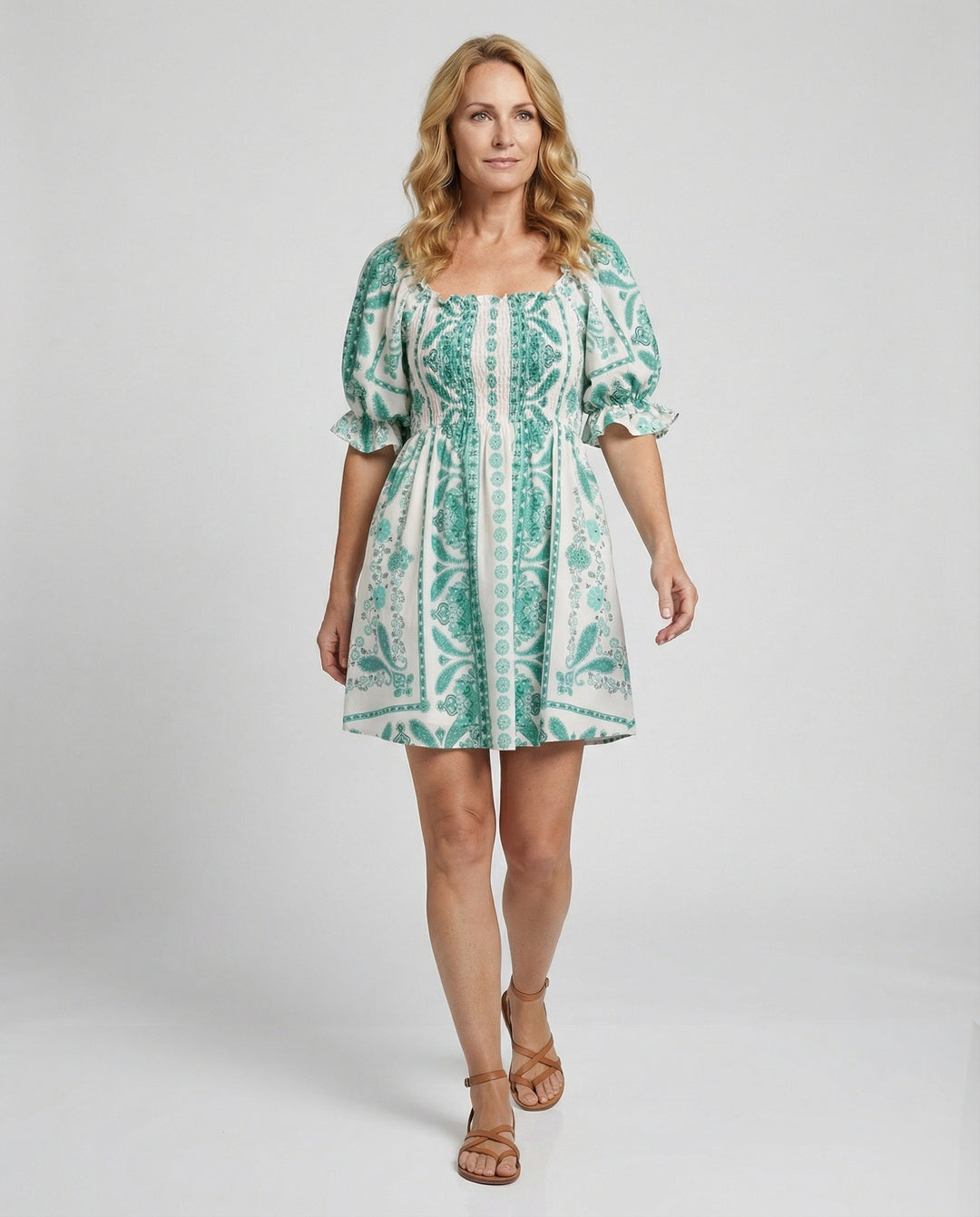 Boho Freizeitkleid Damen Smockkleid