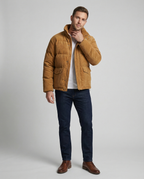 R&B | Trendige Winter-Cord-Steppjacke für Männer