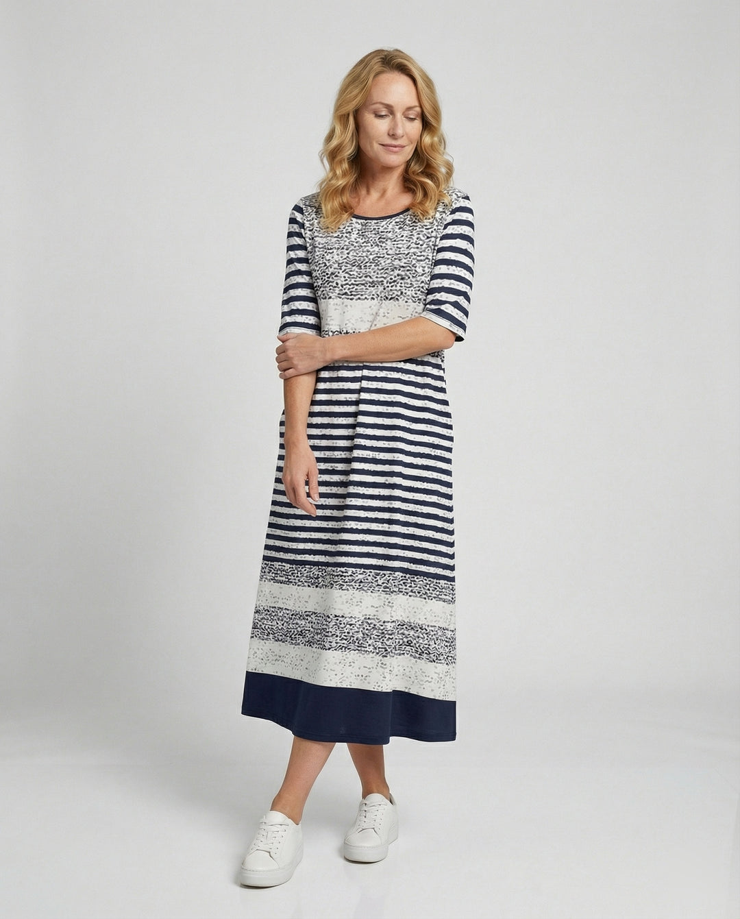 Damen Maxikleid mit Taschen luftig