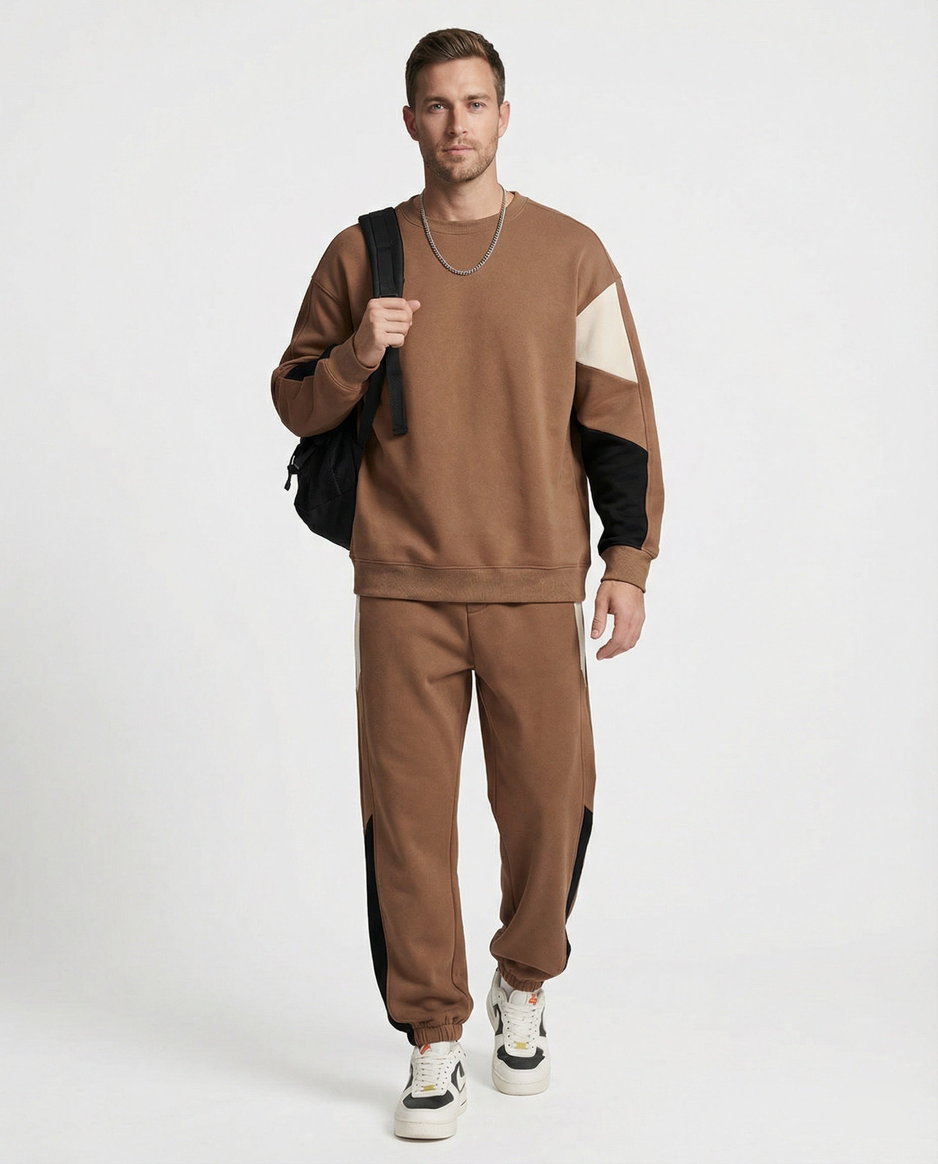 Herren Sweatset mit Print und Jogginghose