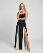 Damen Maxikleid mit elegantem Schlitz