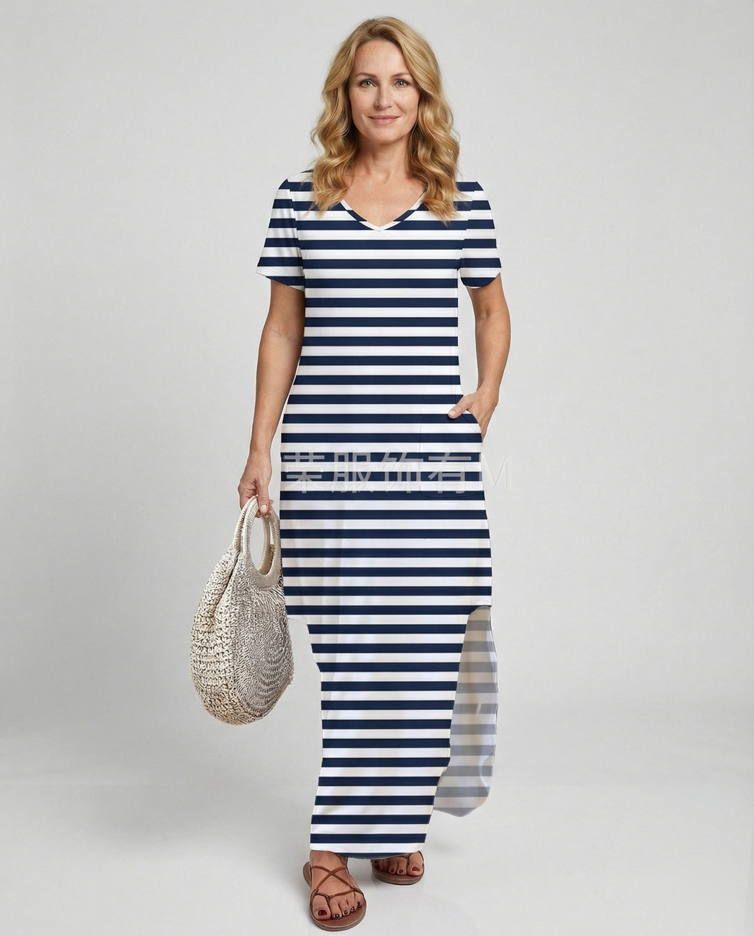 Damen Maxikleid Strand Sommer