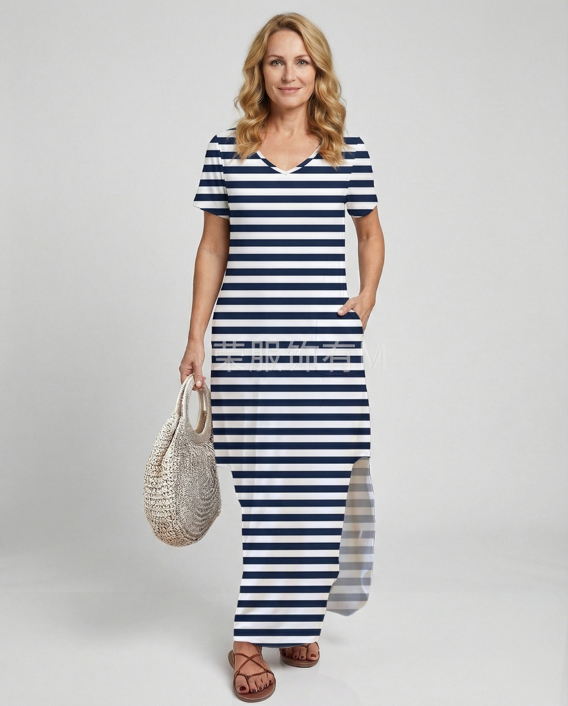 Damen Maxikleid Strand Sommer
