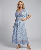 Boho Maxikleid Sommer Damen Floral