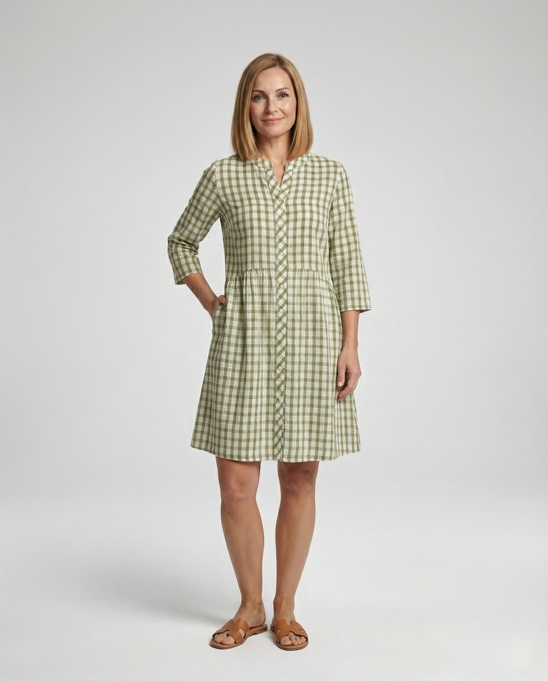Damen Blumenkleid Mini A-Linie