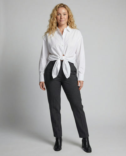 R&B Langärmelige Bluse mit Bindeband