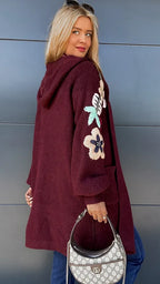 R&B | Modische Strickjacke mit Kapuze – bequem & warm