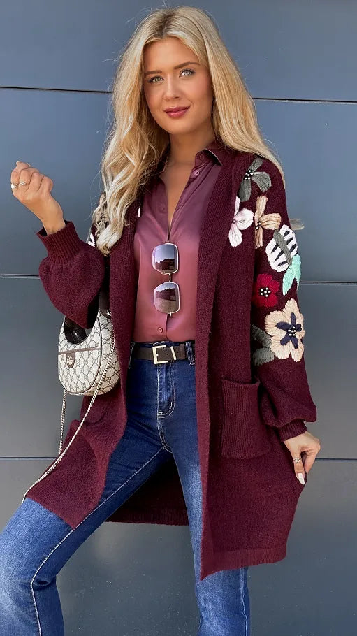R&B | Modische Strickjacke mit Kapuze – bequem & warm