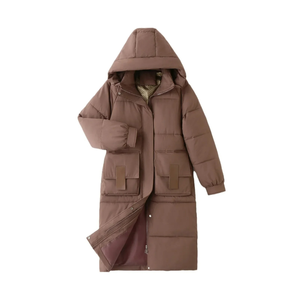 R&B | wattierte Jacke - Winterjacke mit Kapuze und Taschen