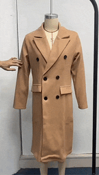 R&B | Langer Mantel Eleganter Moderner Stil Ideal für den Herbst