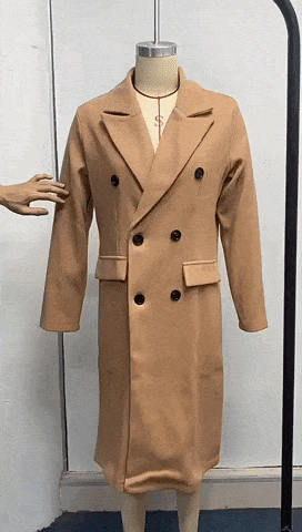 R&B | Langer Mantel Eleganter Moderner Stil Ideal für den Herbst