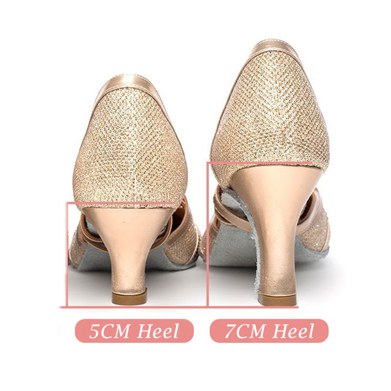 R&B | Salsa Tanzschuhe Damen Latein Tanzschuhe 7Cm